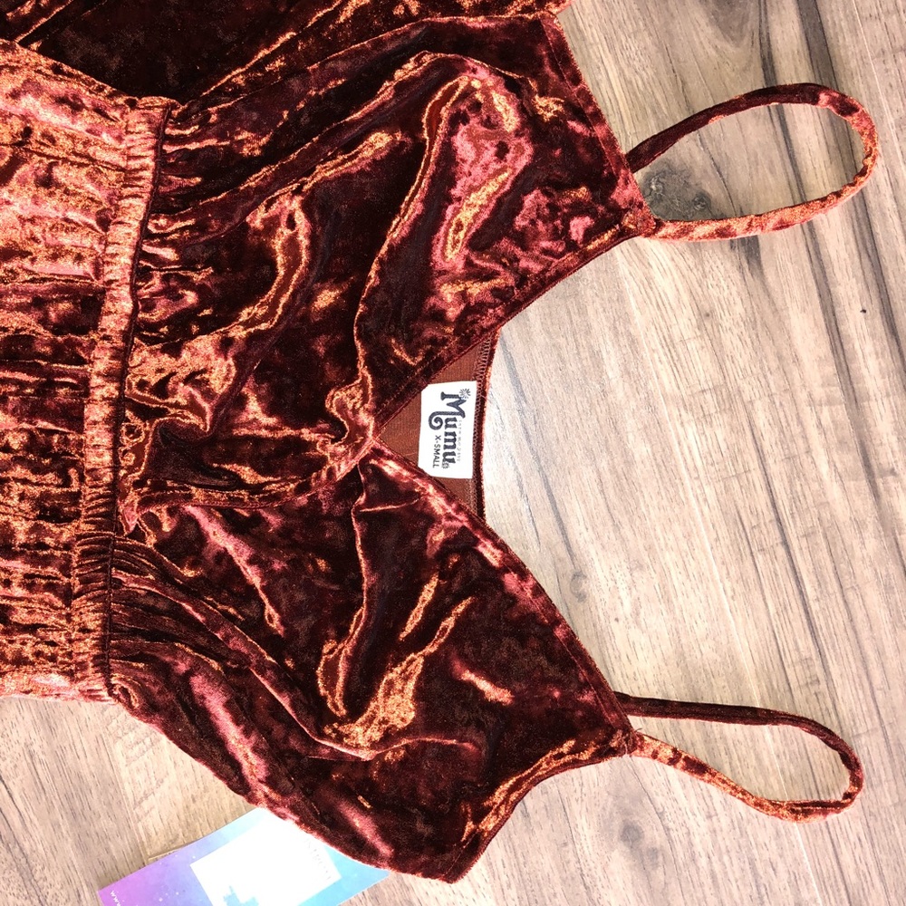Show me your MUMU XS bronze velvet jumper NWT